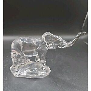 Vintage Nachtmann Bavarian Crystal Elephant Figurine 5 Inch  Germany *Beautiful*